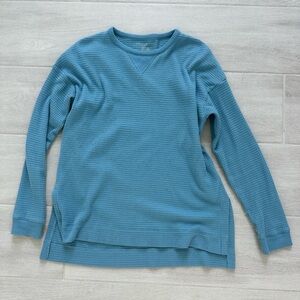 Blue waffle knit American eagle sweater